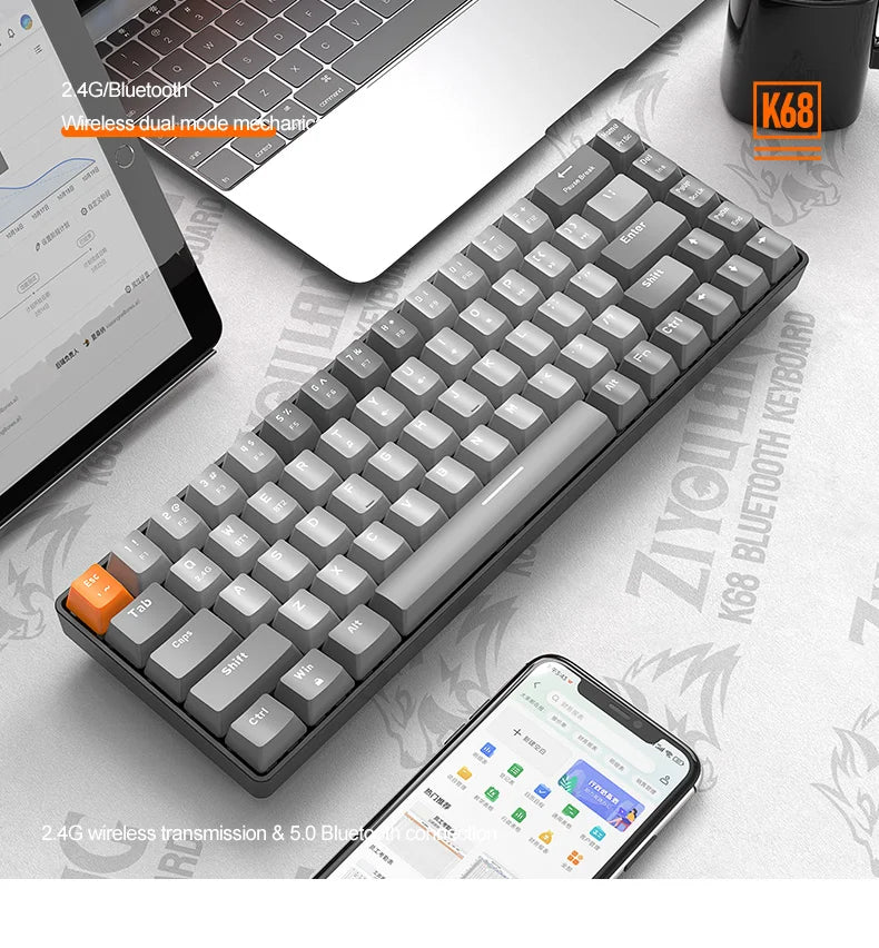 TECLADO MECÂNICO BLUETOOTH